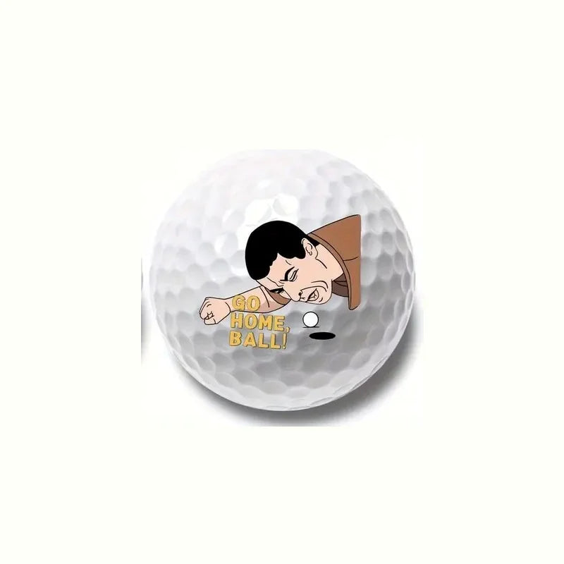 4pcs Golf Ball Golf Sports Accessories High Elasticity Unique Designs Long-distance for Golfers Christmas Gift Training Practice