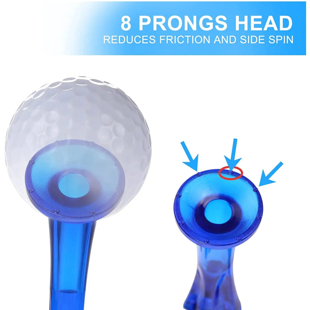 JIANGMU Rubber Staircase Golf Shirt Set of 50 pieces, 3-1/4 inch long, loose small cup, durability enhancement, reusable and dur
