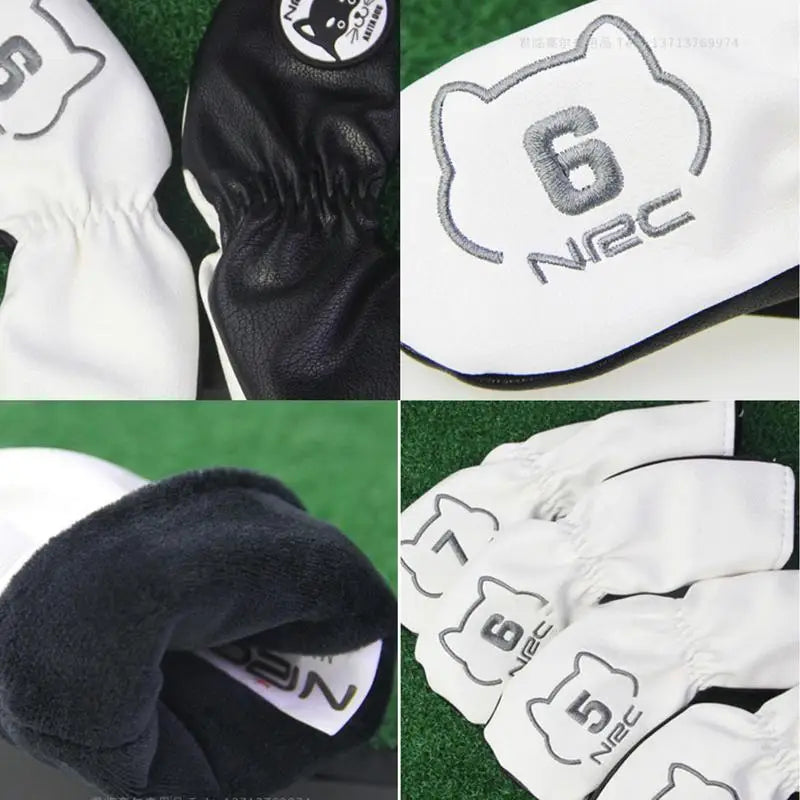 Golf Iron Covers 9X Golf Headcovers Number Alphabet Design Golf Equipment Sports Fan Club In All Weather Conditions For All