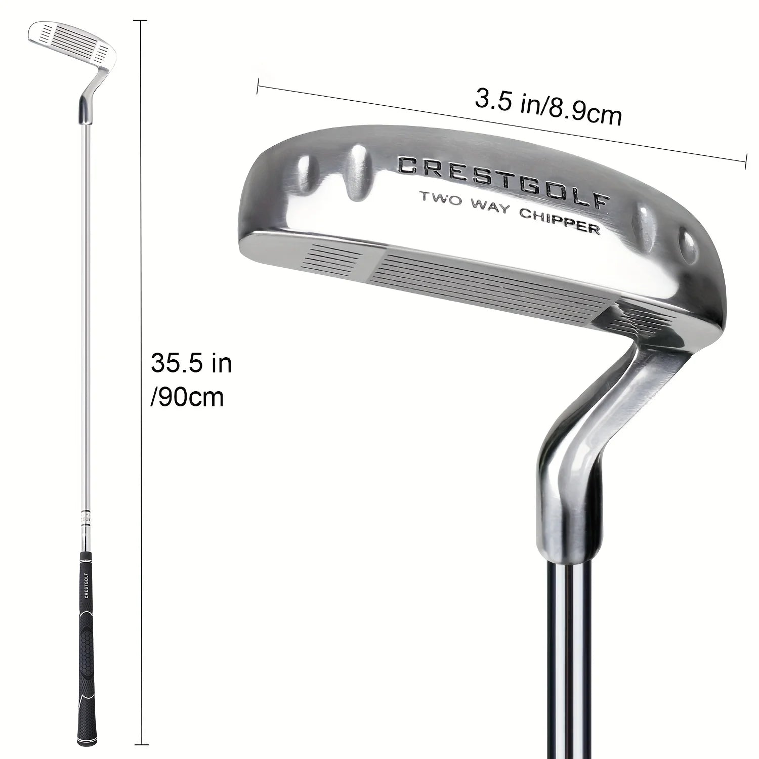 CRESTGOLF 1pc 35 Inch Bidirectional Golf Cut Head Club Golf Wedge Club Suitable For Left/right Hand, Black Friday