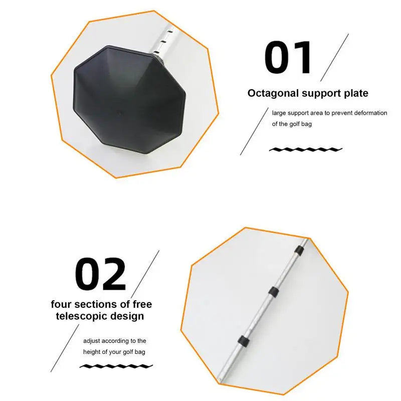 Golf Travel Bag Support Pole Telescopic Golf Bag Suppor Accessories Golf Club Bag Accessories Golf Support Stick Aluminum Alloy