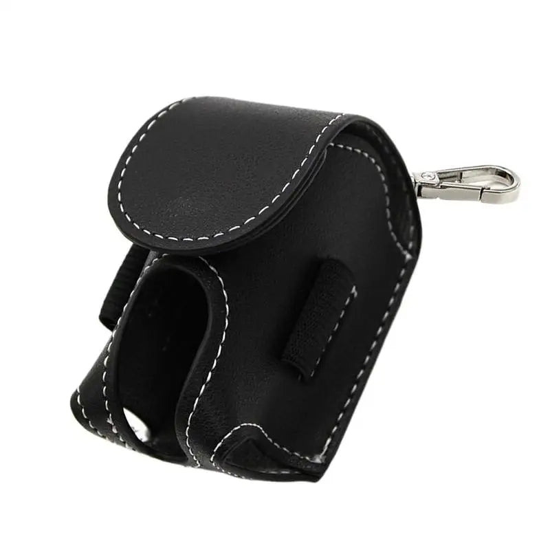 Golf Bag Holder Golf Ball Storage With Keychains PU Leather Multi-functional Golfing Accessories For Men Women Golfer Practice