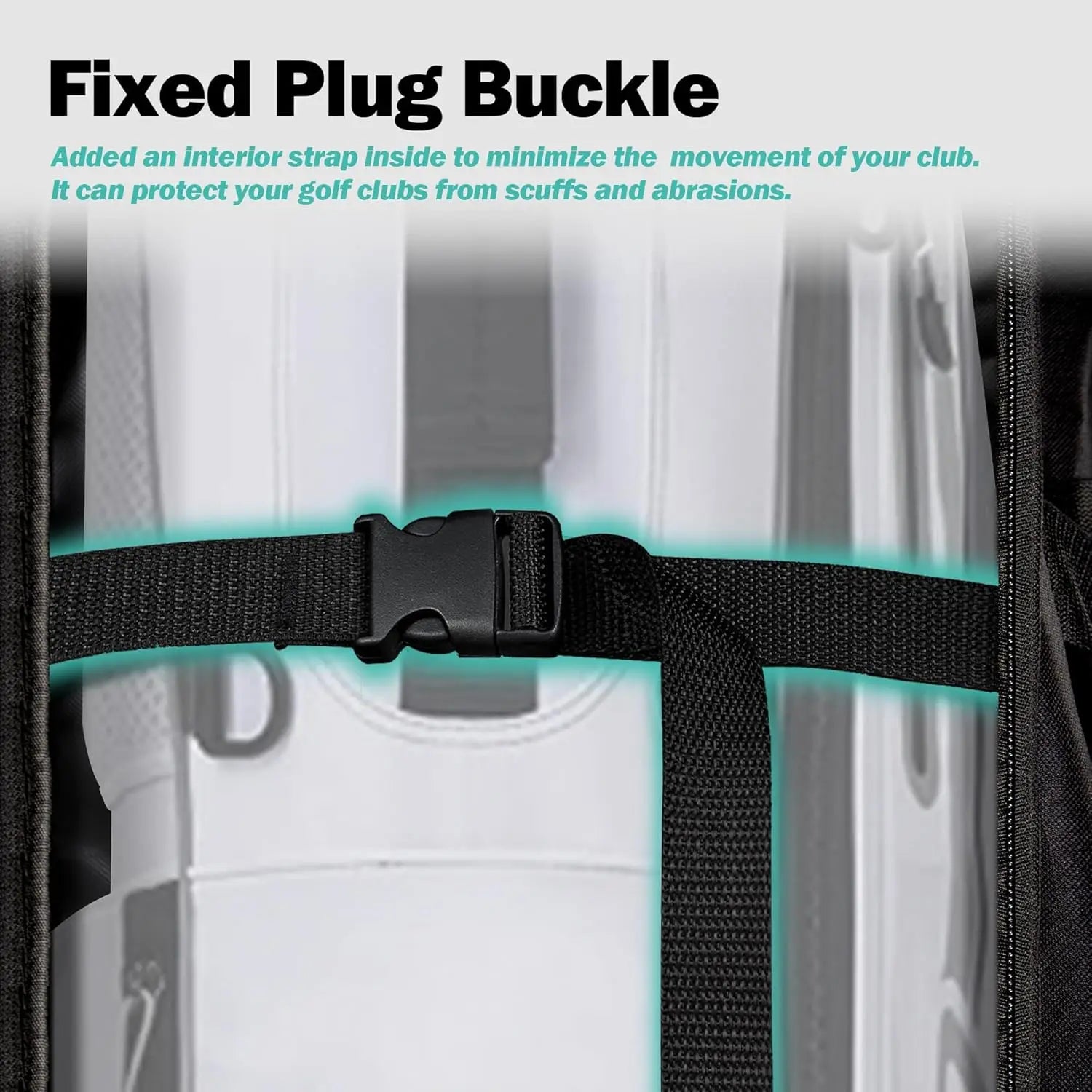 Heavy-Duty Golf Travel Bag with Wheels, 600D Polyester Oxford Wear-Resistant, Universal Size for Easy Transport