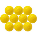 10pcs/lot Soft Indoor Practice PU Yellow Golf Balls Training Aid Drop Shipping Wholesale Gift for Golfers