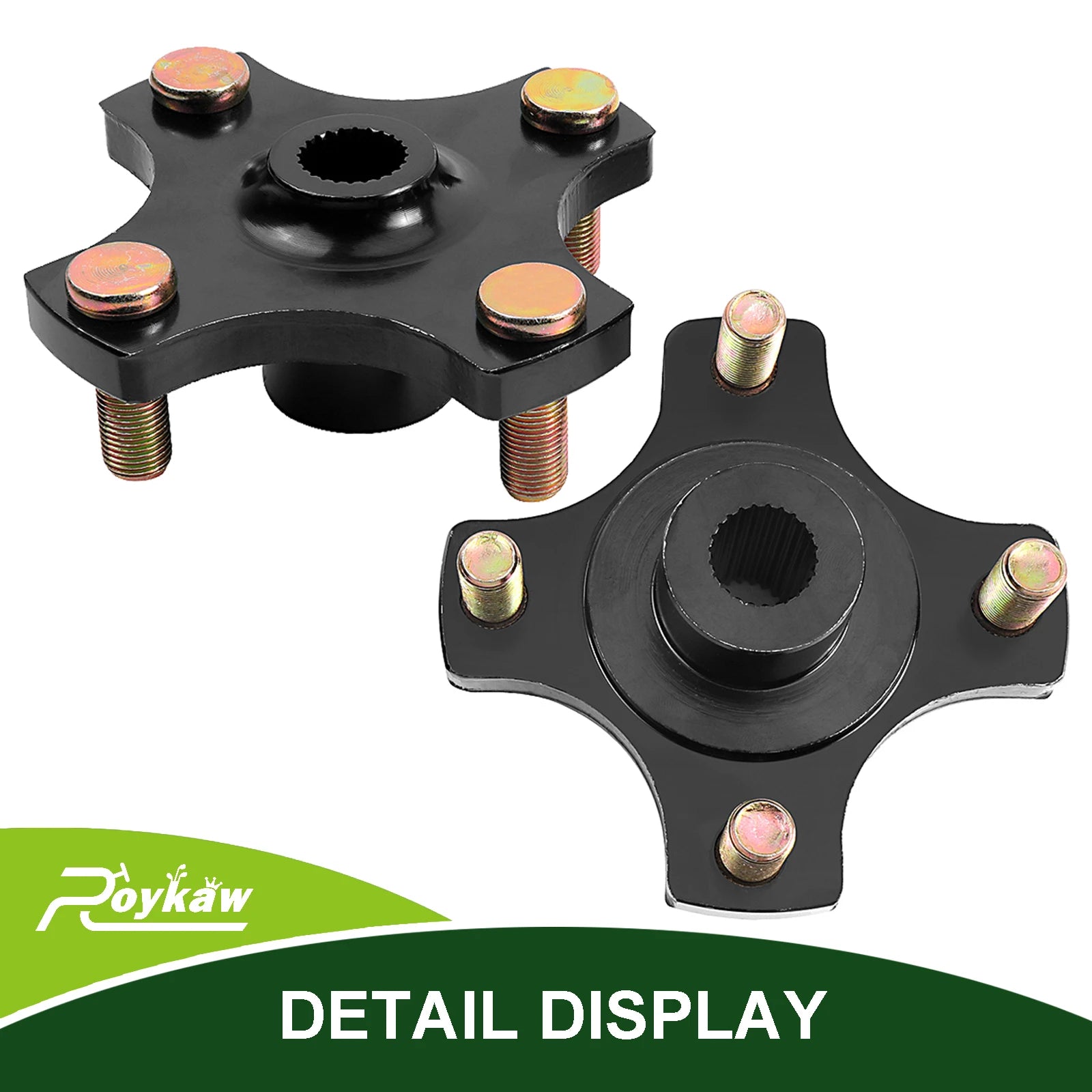 Roykaw Golf Cart Rear Wheel Hub Flange Plate for EZGO RXV 2008-Up Gas and Electric, Replaces OEM # 604112, 615604, 70968-G03