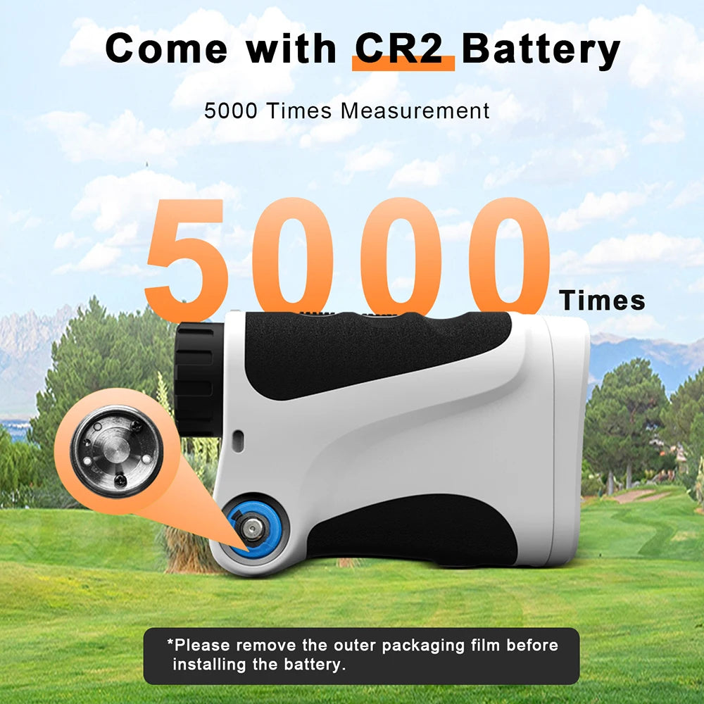 PEAKPULSE 650 Yards Golf Laser Rangefinder with Slope Switch Compensation and Replaceable Battery Range Finder for Golfing Gift