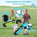 Tangkula 7 Pieces Junior Golf Club Set for Kids Age 11-13 Right Hand, Children’s Golf Clubs Set with #1 Driver &