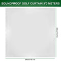 Washable Golf Impact Screen with Bungee Cords Silent Golf Practice Simulator Backdrop for Golf Training Equipment Indoor/Outdoor