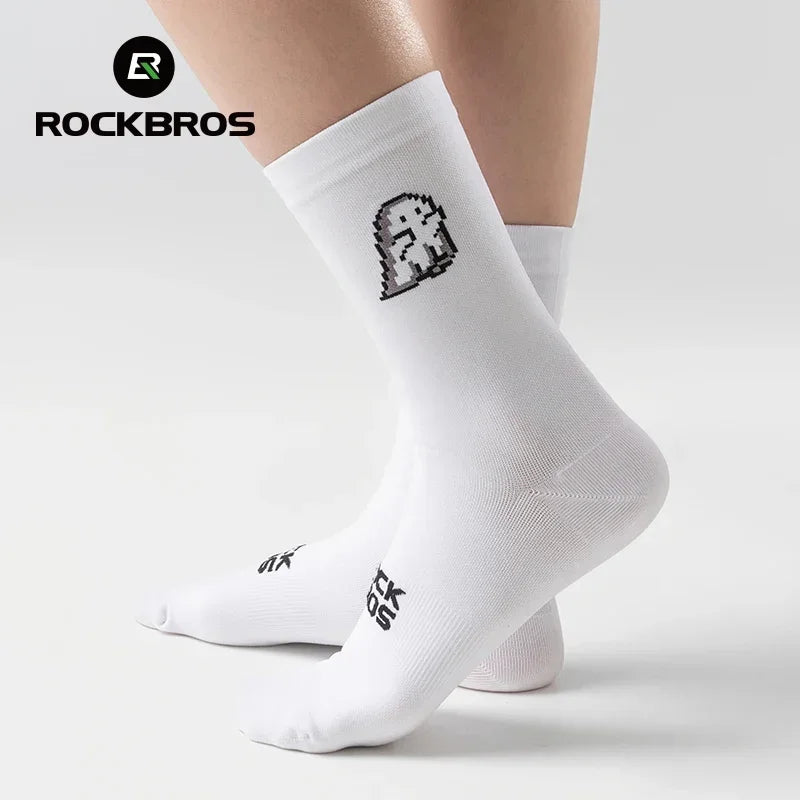ROCKBROS Socks Men Women High Elasticity Breathable Running Cycling Socks Outdoor Climbing Hiking High Quality Sportswear Socks