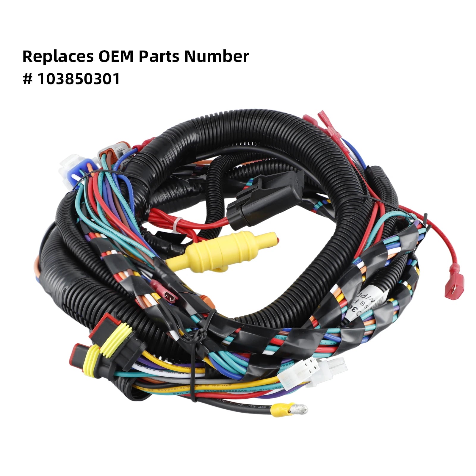 Roykaw Golf Cart Main Harness Control Wiring Harness Fit for Club Car Precedent 2012-2014 Electric Vehicles, OEM# 103850301