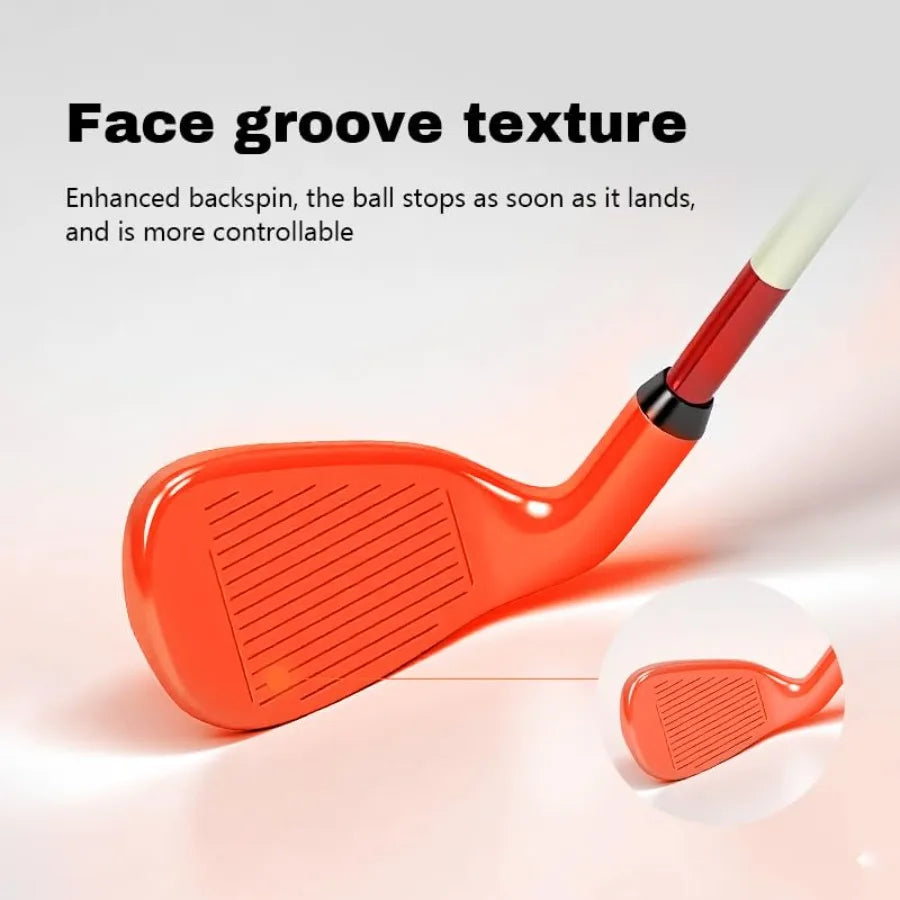 Golf Clubs Set for Yard Sports: Complete Three-Club Package with Durable Carry Bag and Soft Practice Balls Ideal for 's Outdoor