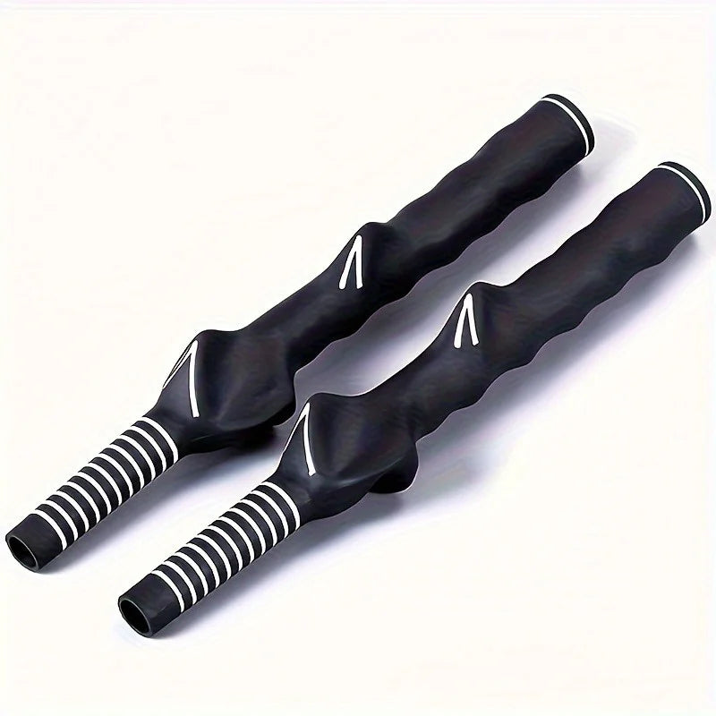 Durable Golf Rubber Hand Shape Grip Exercise Pole Grip Swing Training Outdoor Golf Position Practice Tools