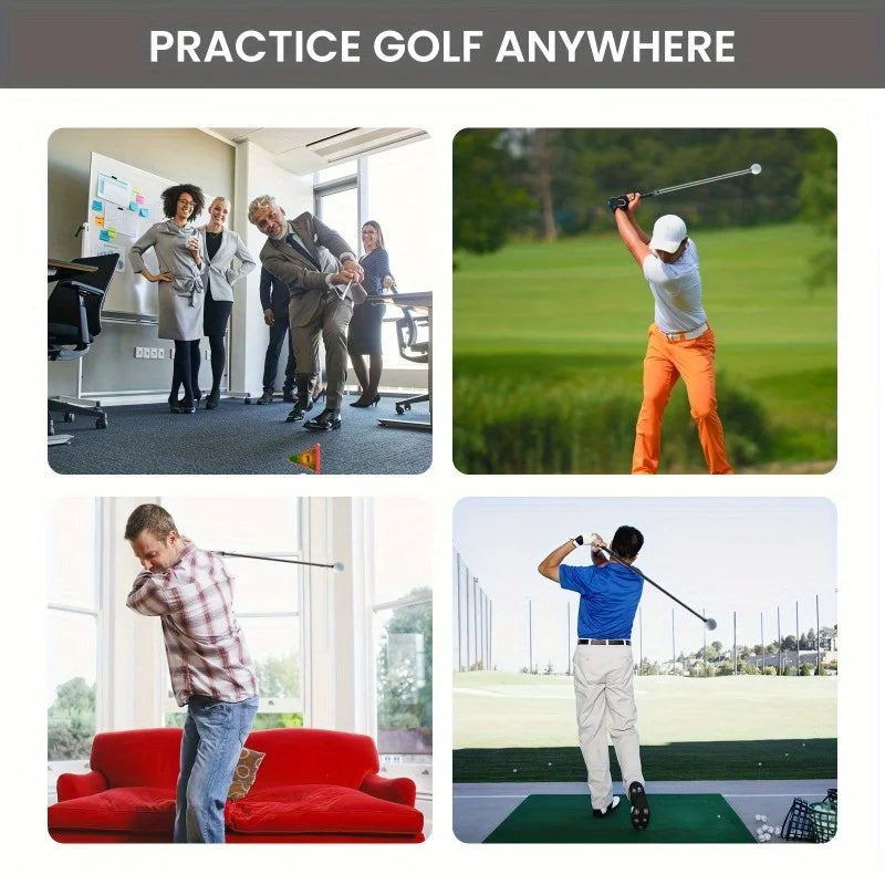Durable Golf Rubber Hand Shape Grip Exercise Pole Grip Swing Training Outdoor Golf Position Practice Tools