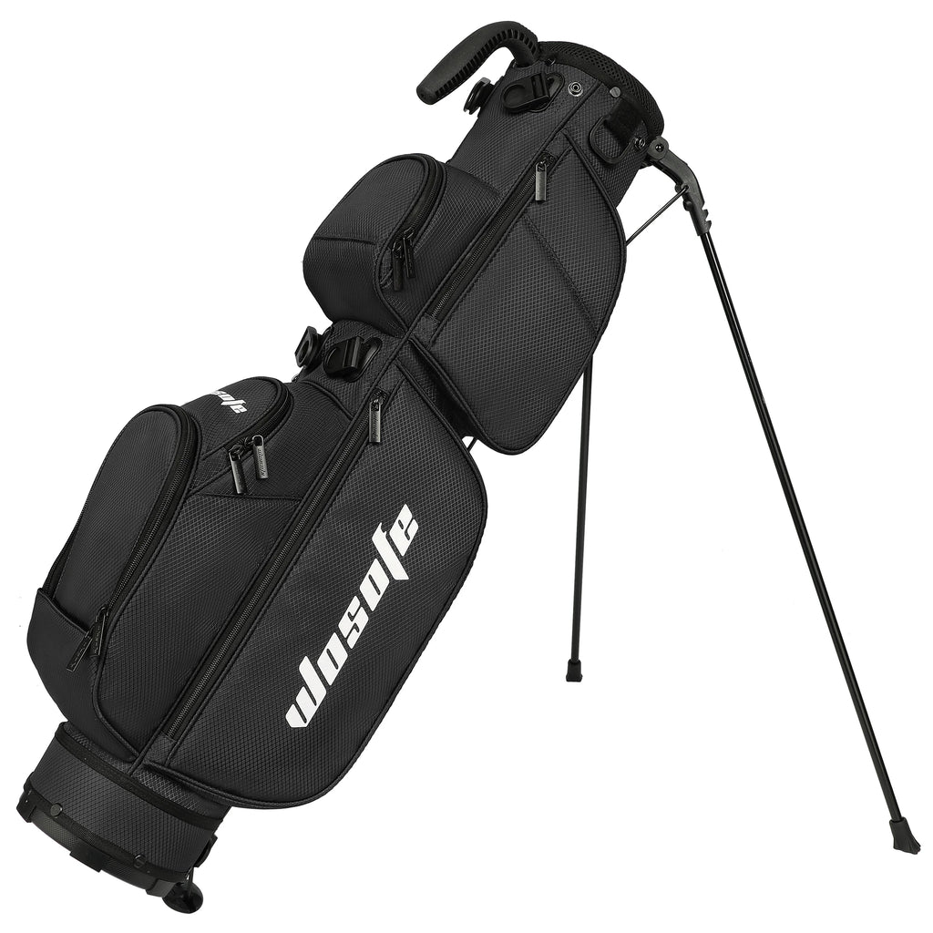 Lightweight Golf Stand Bag - 3-Way Dividers, Fits 5-9 Clubs - Small Sunday Bag for Men & Women, Par 3, Driving Range & Executive