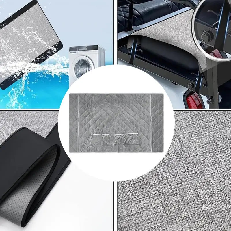 Golf Cart Seat Blanket Thickened Golf Cart Seat Protective Cover Portable Golf Cart Accessories Multifunctional Seat Cushion For