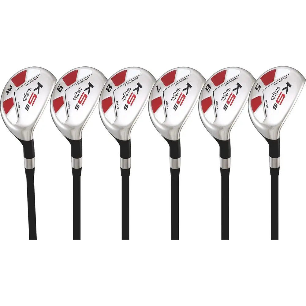 Men's Golf Hybrid Club Set: 5-9 Irons, Pitching Wedge, Senior Right-Handed Utility A Model