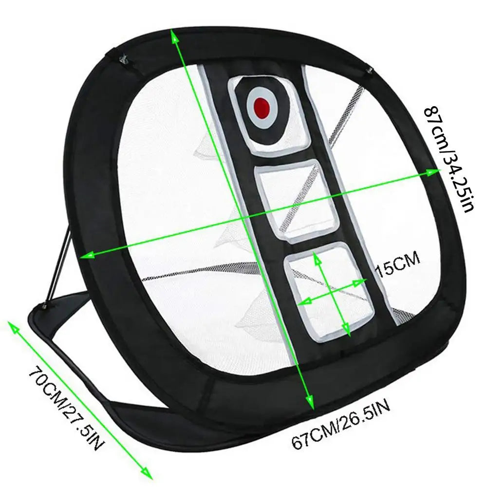 Foldable PopUp Golf Chipping Mat Golf Chipping Net Portable Golf Swing Trainer Chipping Pitching Cages Mats For Golf Supplies