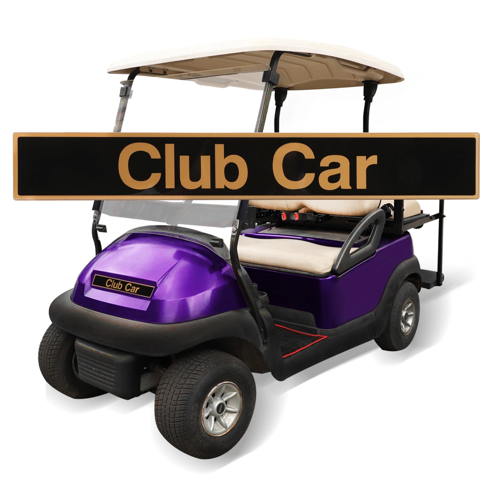 Roykaw Golf Cart Name Plate/Emblem Compatible with Club Car Precedent Models, Replaces OEM # 102502601