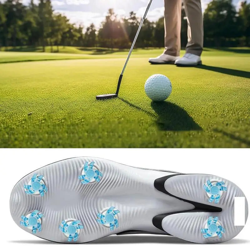 Portable Turn Quick Twist Golf Spike 12pcs Golf Shoe Spikes Convenient Golf Cleat Golf Training Aids Shoe Spikes Replacement Set