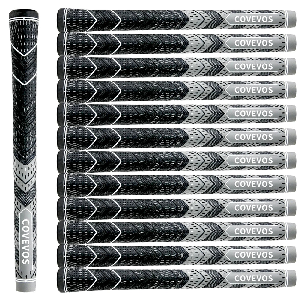 13pcs golf grips, made of natural rubber, with durable non-slip design, suitable for men and women.