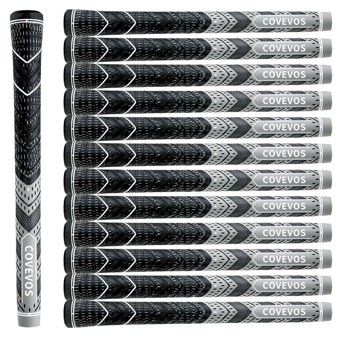 13pcs golf grips, made of natural rubber, with durable non-slip design, suitable for men and women.